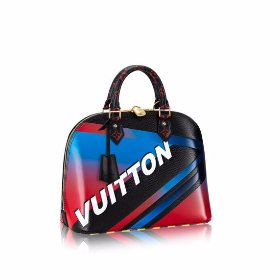 Louis Vuitton Black Multicolor Race Print Alma PM Bag - Click Image to Close