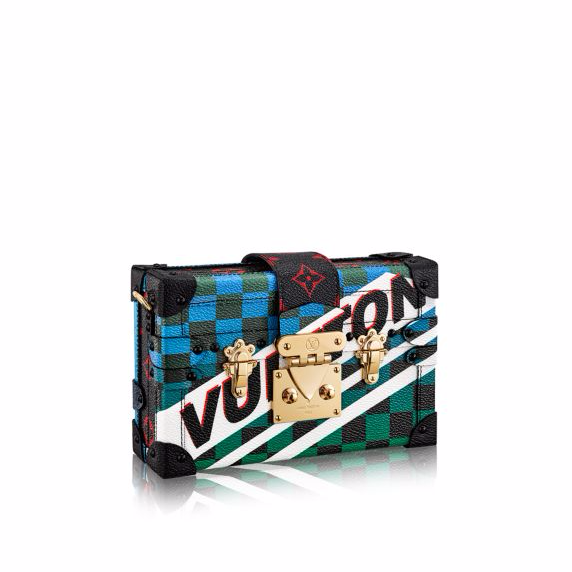 Louis Vuitton Multicolor Race Print Petite Malle Bag - Click Image to Close