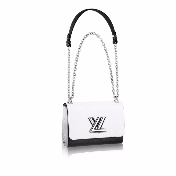 Louis Vuitton Noir Blanc Epi Twist MM Bag