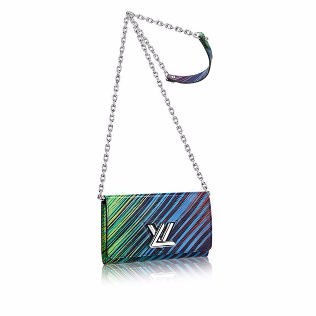 Louis Vuitton Vert Multicolor Epi Tropical Twist Chain Wallet - Click Image to Close